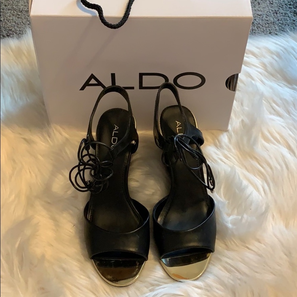 Aldo tie up wedges